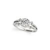 1.11 ctw Certified VS/SI Diamond Ring 18K White Gold