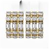 Image 2 : 6.3 ctw Emerald Cut Diamond Designer Earrings 18K Yellow Gold