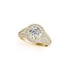 2.17 ctw Certified VS/SI Diamond Halo Ring 18K Yellow Gold