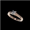 .50 ctw Certified VS/SI Quality Princess Diamond Ring 10K Rose Gold