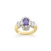 Image 1 : 1.76 ctw Tanzanite & Diamond Ring 14K Yellow Gold