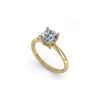 Image 2 : 1 ctw Cushion Cut VS/SI Diamond Engagement Designer Ring 14K Yellow Gold