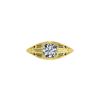 Image 1 : 1 ctw Solitaire Certified VS/SI Diamond Ring 14K Yellow Gold