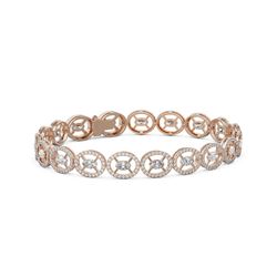 9 ctw Diamond Designer Bracelet 18K Rose Gold