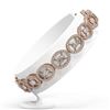 Image 2 : 9 ctw Diamond Designer Bracelet 18K Rose Gold