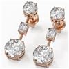 Image 1 : 5 ctw Diamond Designer Earrings 18K Rose Gold