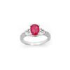 Image 1 : 2.31 ctw Ruby & Diamond Ring 18K White Gold