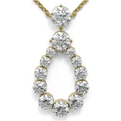 1.66 ctw Diamond Designer Necklace 18K Yellow Gold