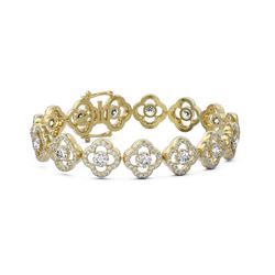 15 ctw Diamond Designer Bracelet 18K Yellow Gold