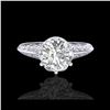 Image 2 : 1 ctw VS/SI Diamond Art Deco Ring 18K White Gold