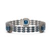 38.62 ctw London Topaz & Diamond Bracelet 14K White Gold