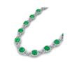 56 ctw Emerald & VS/SI Diamond Certified Necklace 14K White Gold