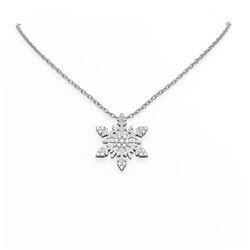 2.25 ctw Diamond Necklace 18K White Gold