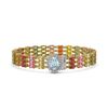 30.58 ctw Sapphire & Diamond Bracelet 14K Yellow Gold