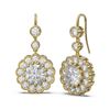 Image 2 : 3.93 ctw Diamond Earrings 18K Yellow Gold