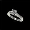 1.26 ctw Certified Quality Diamond Engagement Ring 10K White Gold