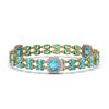 Image 2 : 17.68 ctw Swiss Topaz & Diamond Bracelet 14K Yellow Gold