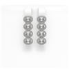 4.52 ctw Oval Cut Diamond Micro Pave Earrings 18K White Gold