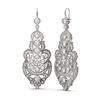 Image 2 : 3.9 ctw Diamond Earrings 18K White Gold