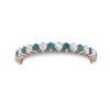 Image 2 : 20 ctw Certified SI/I Intense Blue Diamond Bracelet 18K Rose Gold