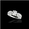 Image 1 : 1.7 ctw Certified Diamond Solitaire Ring 10K White Gold