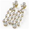 Image 1 : 8.5 ctw Pear and Marquise Diamond Earrings 18K Yellow Gold
