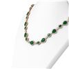 Image 2 : 73.47 ctw Emerald & Diamond Necklace 18K Rose Gold