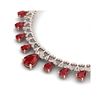 Image 2 : 56.94 ctw Ruby & VS Diamond Necklace 18K Rose Gold