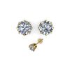 Image 2 : 2.03 ctw VS/SI Diamond Stud Solitaire Earrings 18K Yellow Gold