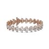 Image 1 : 17 ctw Cushion and Marquise cut Diamond Bracelet 18K Rose Gold