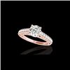 Image 1 : 1.65 ctw Certified Diamond Solitaire Ring 10K Rose Gold