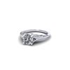 Image 2 : 1 ctw Solitaire Certified VS/SI Diamond Ring 14K White Gold