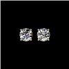 Image 1 : 1.02 ctw Certified Quality Diamond Stud Earrings 10K Rose Gold
