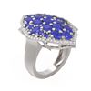 Image 1 : 7.19 ctw Sapphire & Diamond Ring 18K White Gold