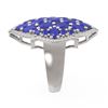 Image 2 : 7.19 ctw Sapphire & Diamond Ring 18K White Gold