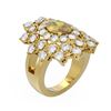 Image 1 : 5.52 ctw Canary Citrine & Diamond Ring 18K Yellow Gold