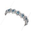 Image 2 : 25 ctw Intense Blue Diamond Bracelet 18K White Gold