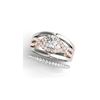Image 1 : 1.29 ctw Certified VS/SI Diamond Solitaire 2pc Set Ring 14K White & Rose Gold