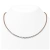 Image 1 : 17 ctw Marquise Diamond Rare Necklace 18K Rose Gold