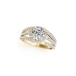 1.25 ctw Certified VS/SI Diamond Ring 18K Yellow Gold