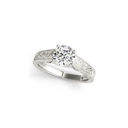 1 ctw Certified VS/SI Diamond Ring 18K White Gold