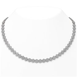 32 ctw Diamond Designer Necklace 18K White Gold