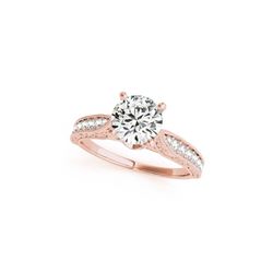 1.21 ctw Certified VS/SI Diamond Antique Ring 18K Rose Gold