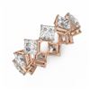 Image 1 : 3.63 ctw Princess Cut Diamond Designer Ring 18K Rose Gold
