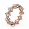 Image 2 : 3.63 ctw Princess Cut Diamond Designer Ring 18K Rose Gold