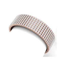 30 ctw Certified VS/SI Diamond Bracelet 18K Rose Gold