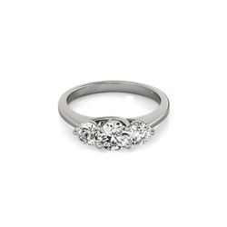 2 ctw Certified VS/SI Diamond 3 Stone Ring 18K White Gold