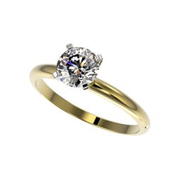 1.01 ctw Certified Quality Diamond Engagement Ring 10K Yellow Gold