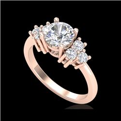 1.5 ctw VS/SI Diamond Solitaire Ring 18K Rose Gold