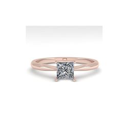 .50 ctw Princess Cut VS/SI Diamond Engagement Ring 14K White Gold
